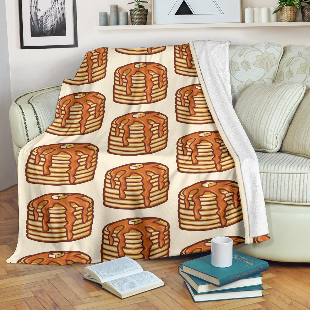 Pancake Pattern Print Design A02 Premium Blanket