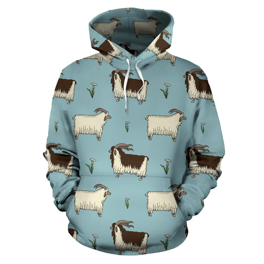 Goat Pattern Print Design 02 Pullover Hoodie