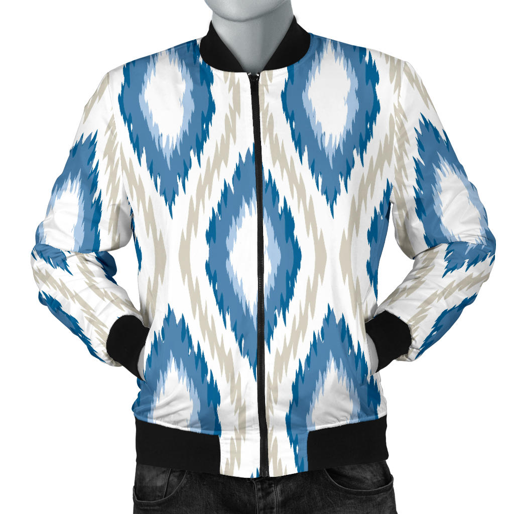 Ikat Pattern Print Design 02 Men Bomber Jacket