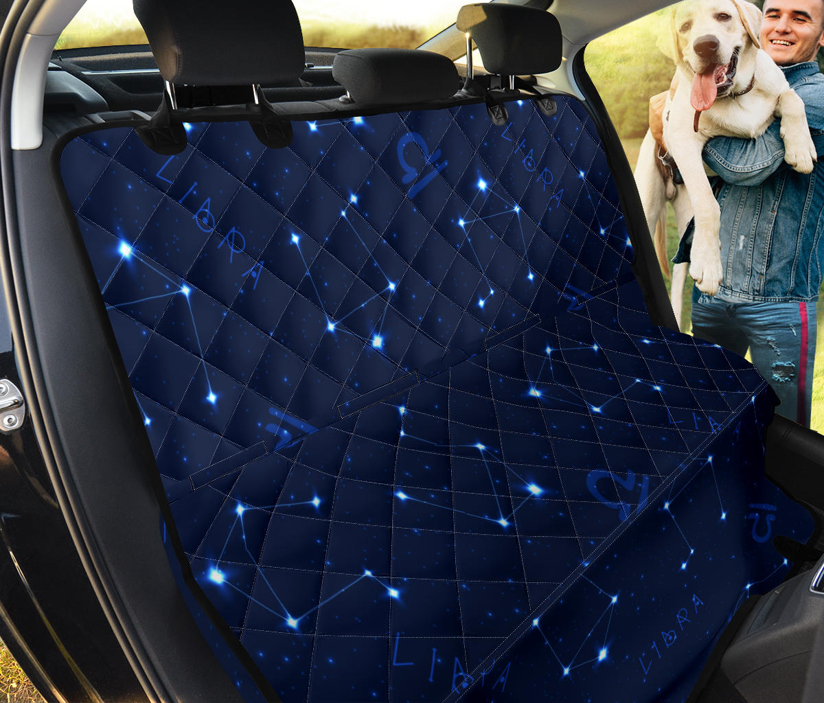 Libra Pattern Print Design 04 Rear Dog Car Seat Cover Hammock