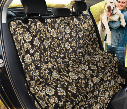 Brocade Pattern Print Design 03 Rear Dog Car Seat Cover Hammock