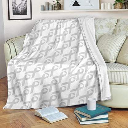 Brain cancer Pattern Print Design 02 Premium Blanket