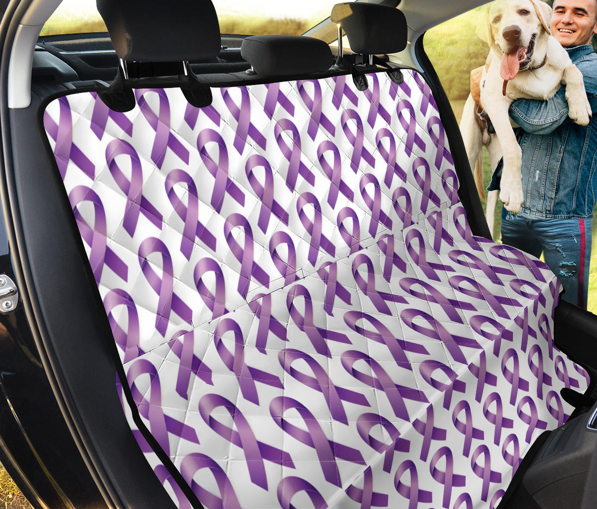 Pancreatic cancer Pattern Print Design A01 Rear Dog Car Seat Cover Hammock