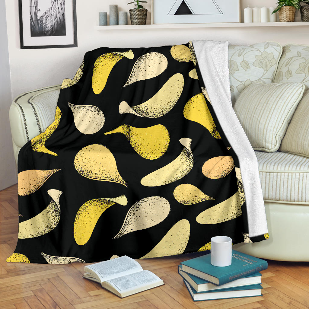 Potato Pattern Print Design A02 Premium Blanket