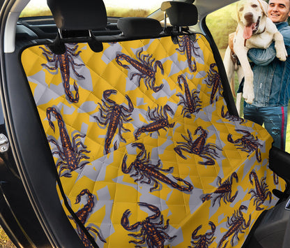 Scorpion Pattern Print Design 01 Rear Dog Car Seat Cover Hammock