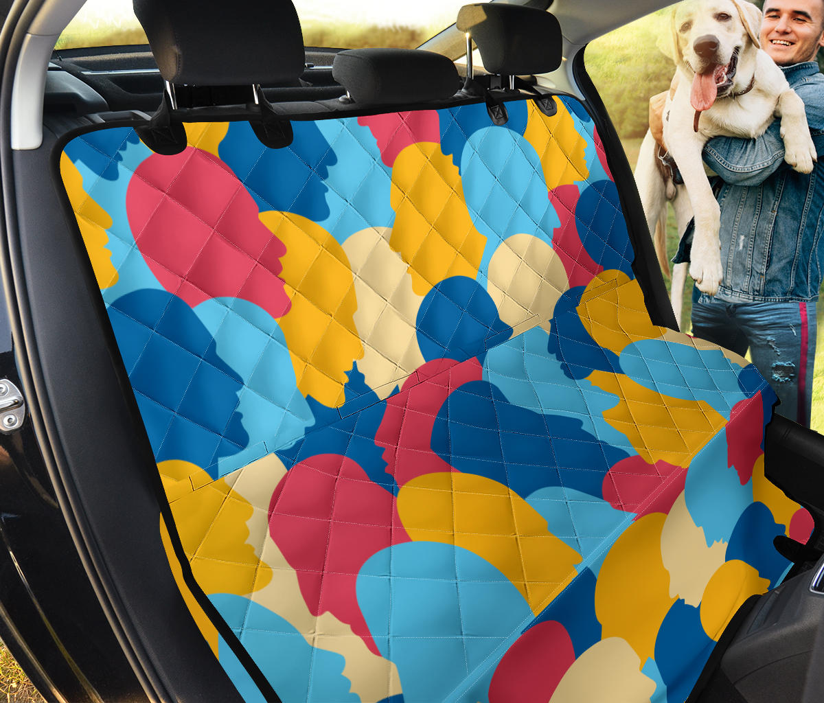 Psychology Pattern Print Design A02 Rear Dog Car Seat Cover Hammock