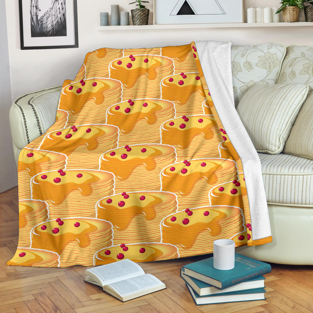 Pancake Pattern Print Design A04 Premium Blanket