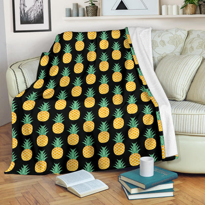 Pineapple Pattern Print Design A03 Premium Blanket
