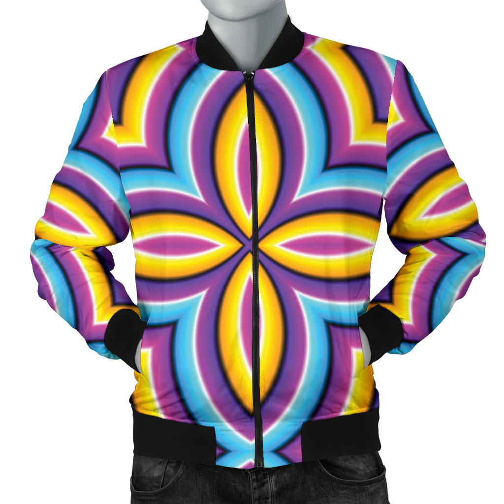 Optical illusion Pattern Print Design A03 Men Bomber Jacket