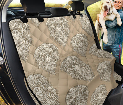 Pekingese Pattern Print Design A01 Rear Dog Car Seat Cover Hammock