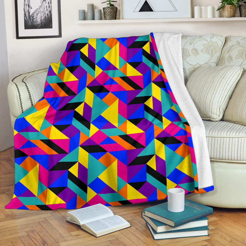 90s Colorful Pattern Print Design 1 Premium Blanket