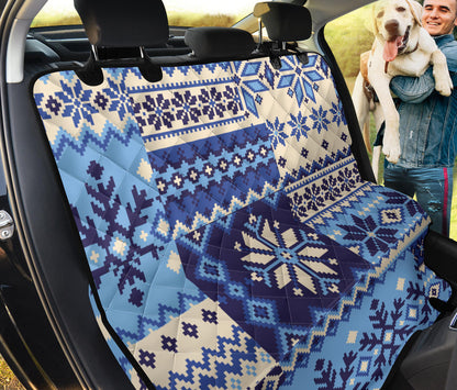Nordic Pattern Print Design A04 Rear Dog Car Seat Cover Hammock