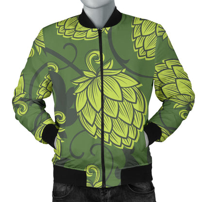 Hope Pattern Print Design 02 Men Bomber Jacket