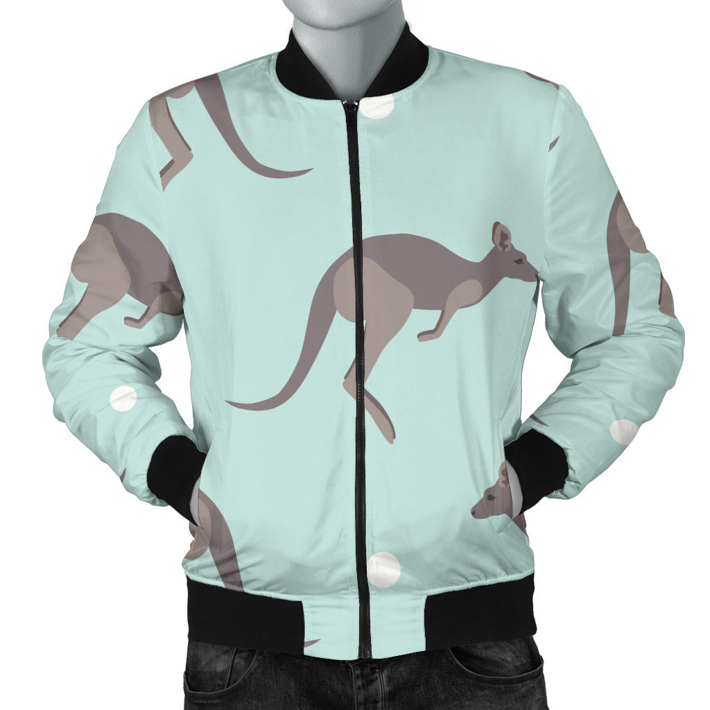 Kangaroos Pattern Print Design 04 Men Bomber Jacket