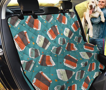 Accordion Pattern Print Design 02 Rear Dog Car Seat Cover Hammock