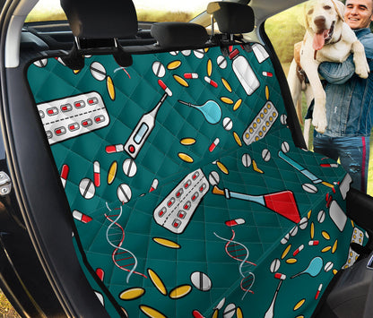 Nurse Pattern Print Design A05 Rear Dog Car Seat Cover Hammock