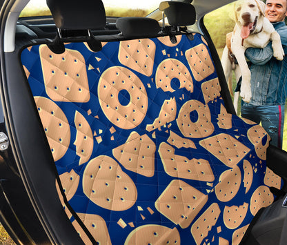 Cracker Pattern Print Design 03 Rear Dog Car Seat Cover Hammock