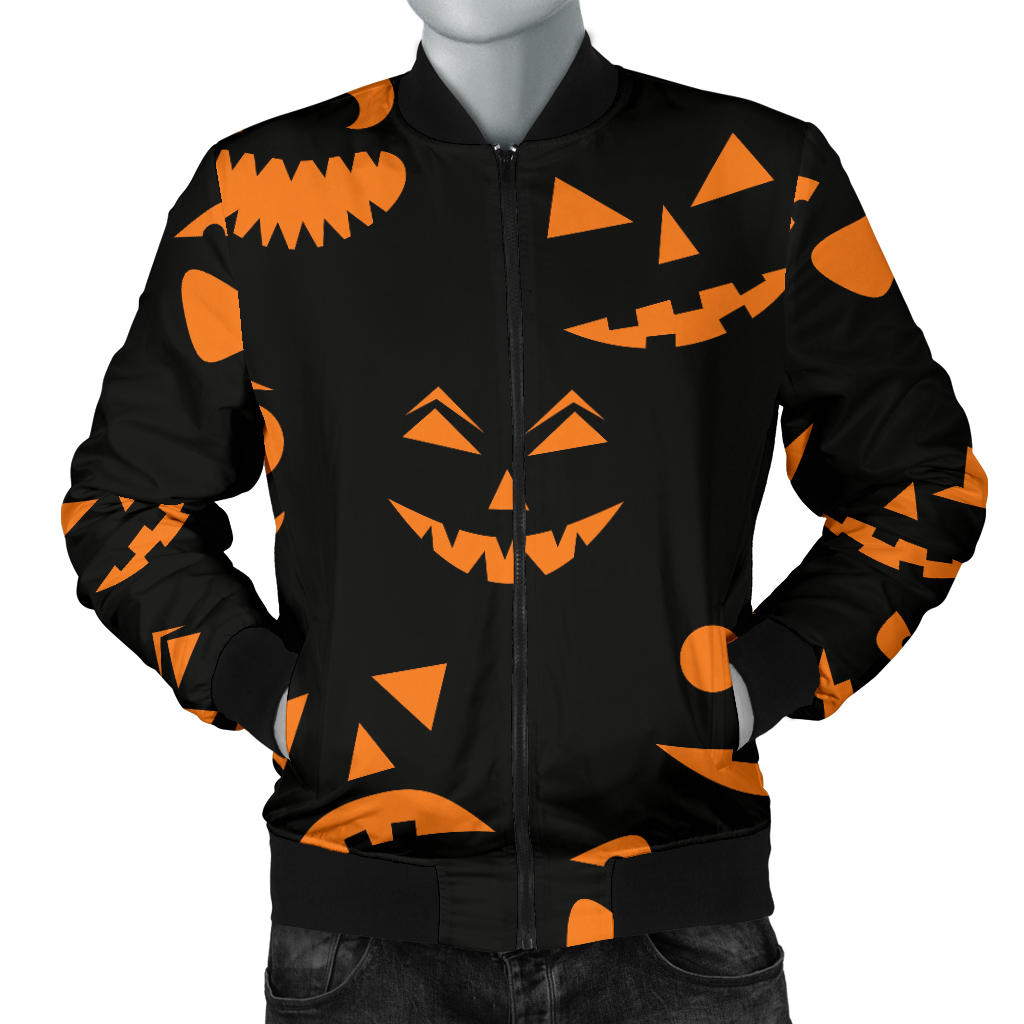 Halloween Pattern Print Design 02 Men Bomber Jacket