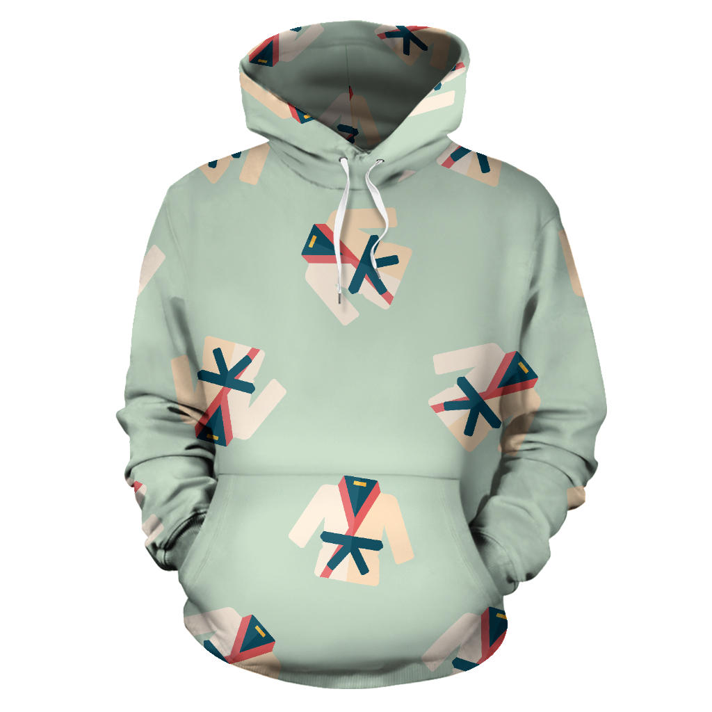 Karate Pattern Print Design 02 Pullover Hoodie