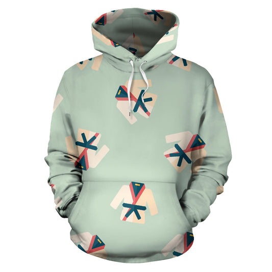 Karate Pattern Print Design 02 Pullover Hoodie