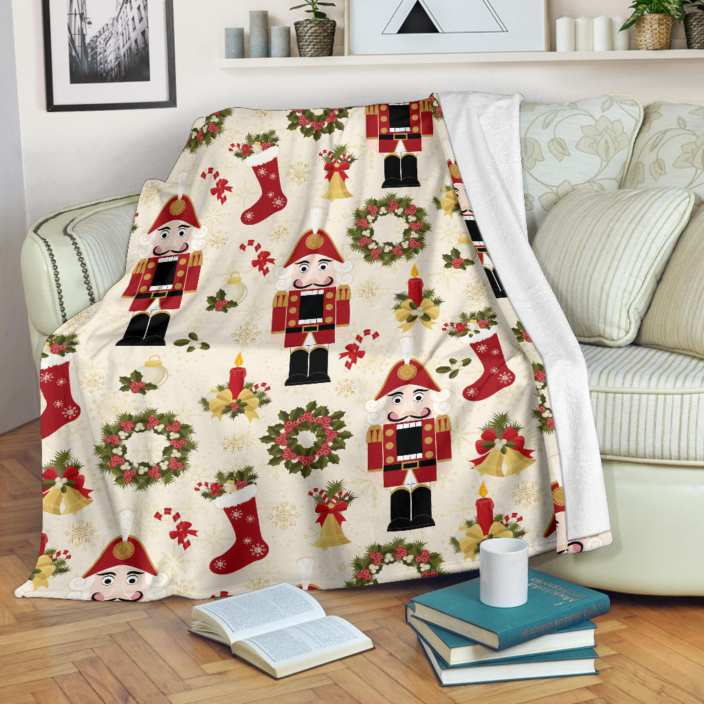 Nutcracker Pattern Print Design A01 Premium Blanket