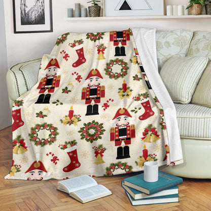 Nutcracker Pattern Print Design A01 Premium Blanket