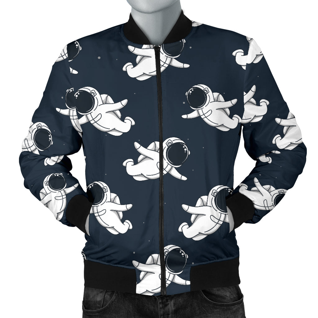 Astronaut Pattern Print Design 02 Men Bomber Jacket