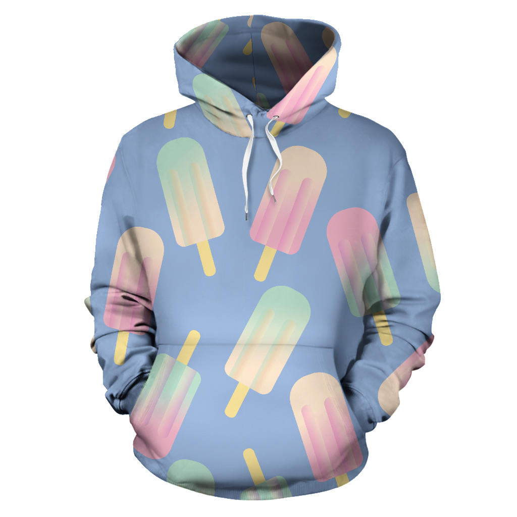 Ice Cream Pattern Print Design 05 Pullover Hoodie