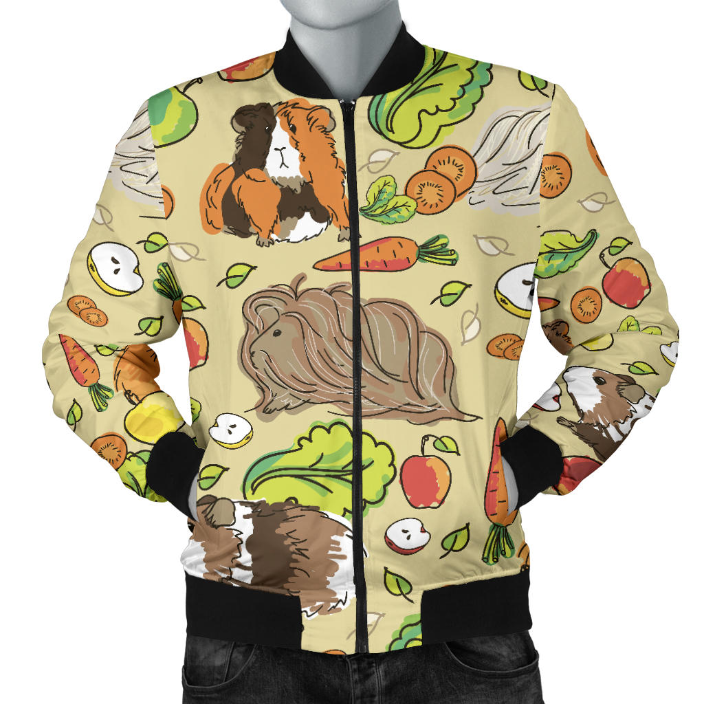 Guinea Pig Pattern Print Design 02 Men Bomber Jacket
