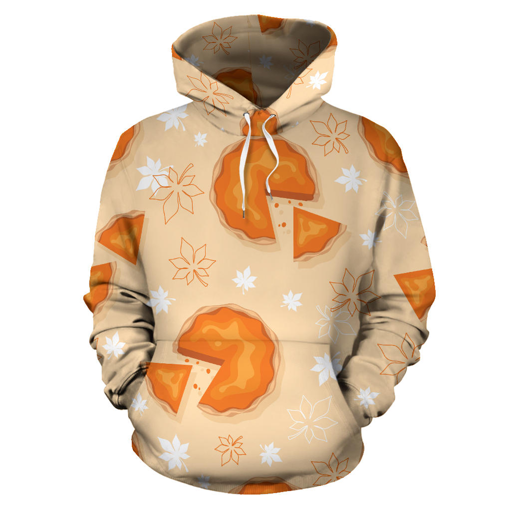 Pie Pattern Print Design A01 Pullover Hoodie