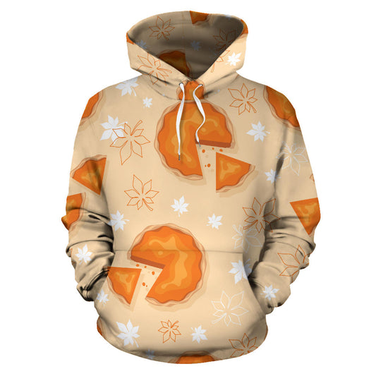 Pie Pattern Print Design A01 Pullover Hoodie