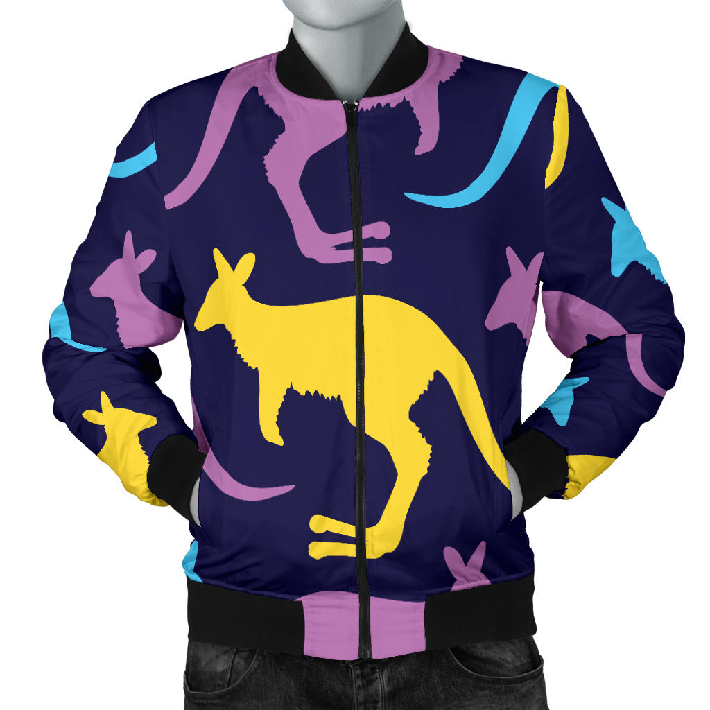 Kangaroos Pattern Print Design 02 Men Bomber Jacket