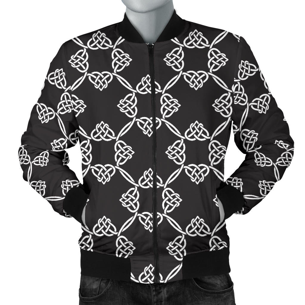 Celtic Pattern Print Design 06 Men Bomber Jacket