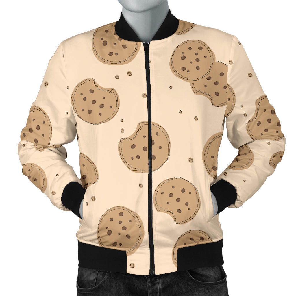 Biscuit Pattern Print Design 02 Men Bomber Jacket