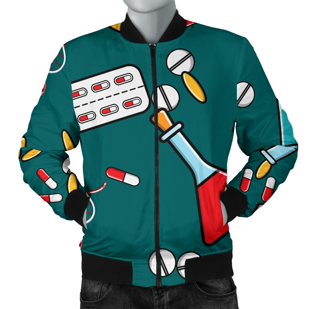 Nurse Pattern Print Design A05 Men Bomber Jacket