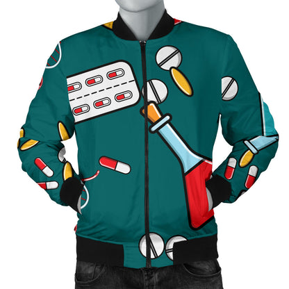 Nurse Pattern Print Design A05 Men Bomber Jacket