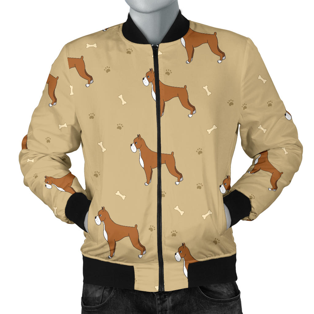 Boxers Pattern Print Design 02 Men Bomber Jacket