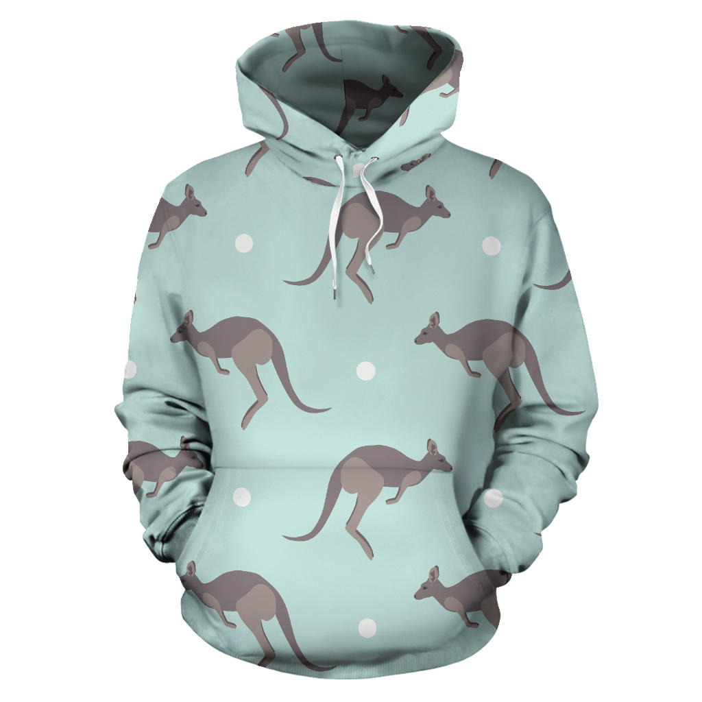 Kangaroos Pattern Print Design 04 Pullover Hoodie