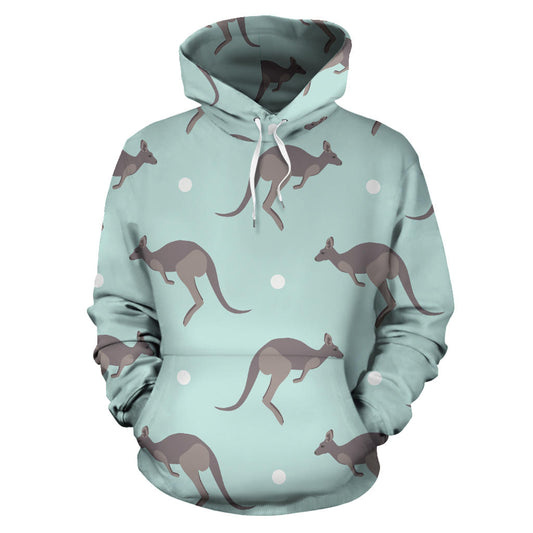 Kangaroos Pattern Print Design 04 Pullover Hoodie
