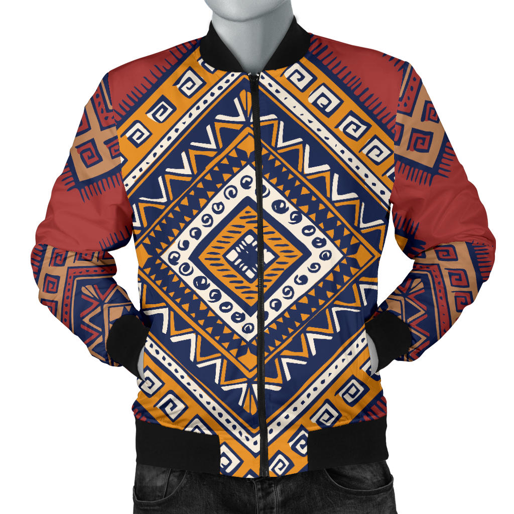 Native Pattern Print Design A06 Men Bomber Jacket