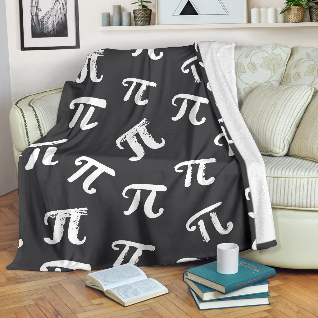Pi Day Pattern Print Design A02 Premium Blanket