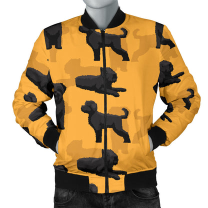 Bouviers des Flandres Pattern Print Design 01 Men Bomber Jacket