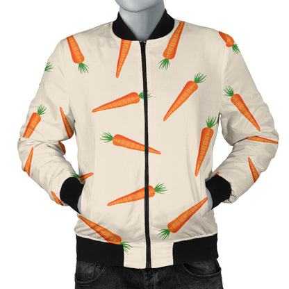 Carrot Pattern Print Design 07 Men Bomber Jacket