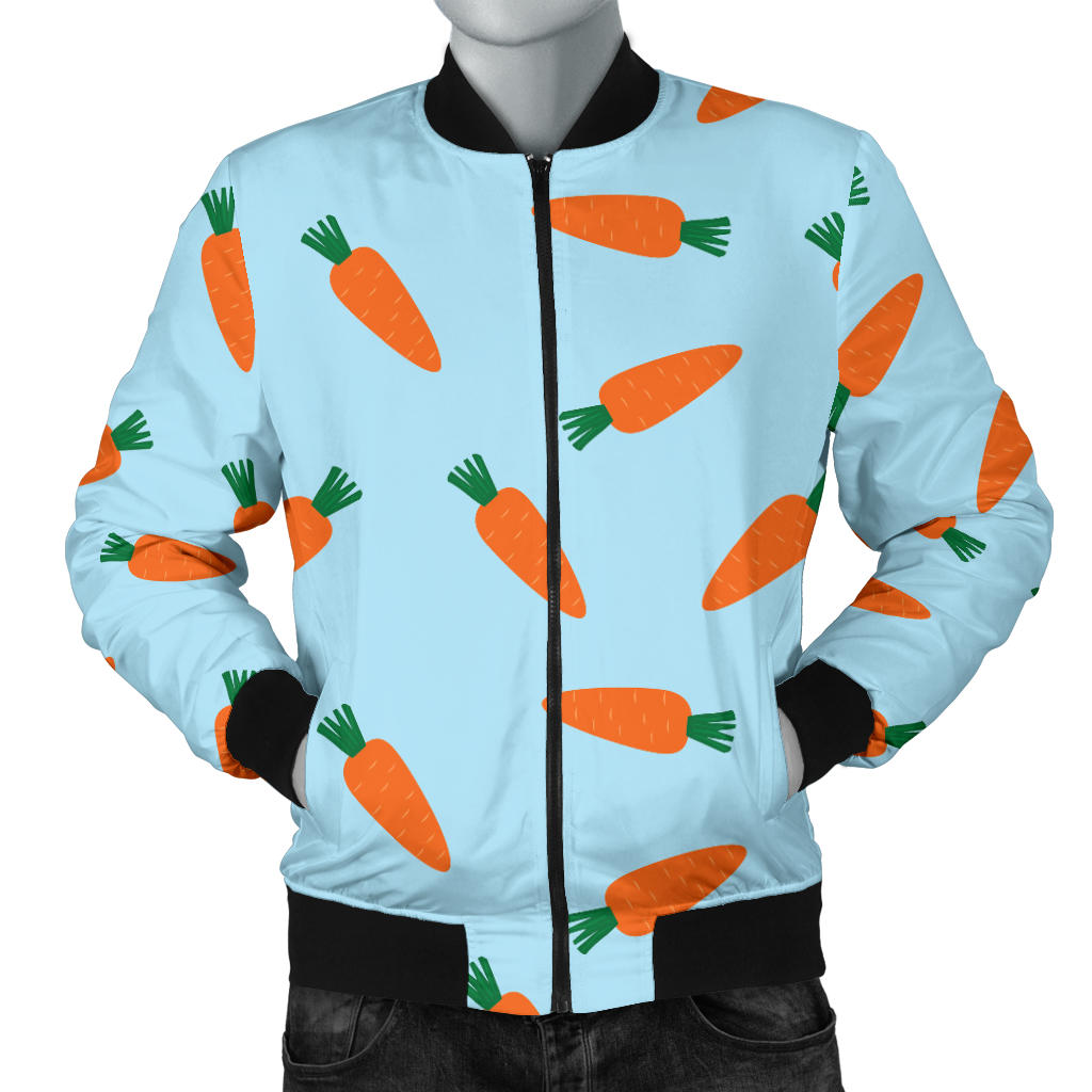 Carrot Pattern Print Design 03 Men Bomber Jacket