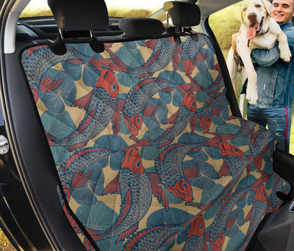 Pisces Pattern Print Design A01 Rear Dog Car Seat Cover Hammock