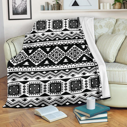 Aztec Pattern Print Design 08 Premium Blanket