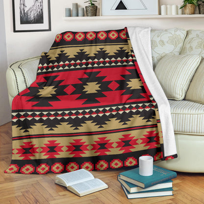 Navajo Pattern Print Design A04 Premium Blanket