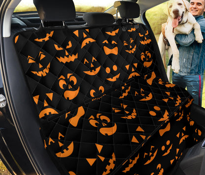Halloween Pattern Print Design 02 Rear Dog Car Seat Cover Hammock