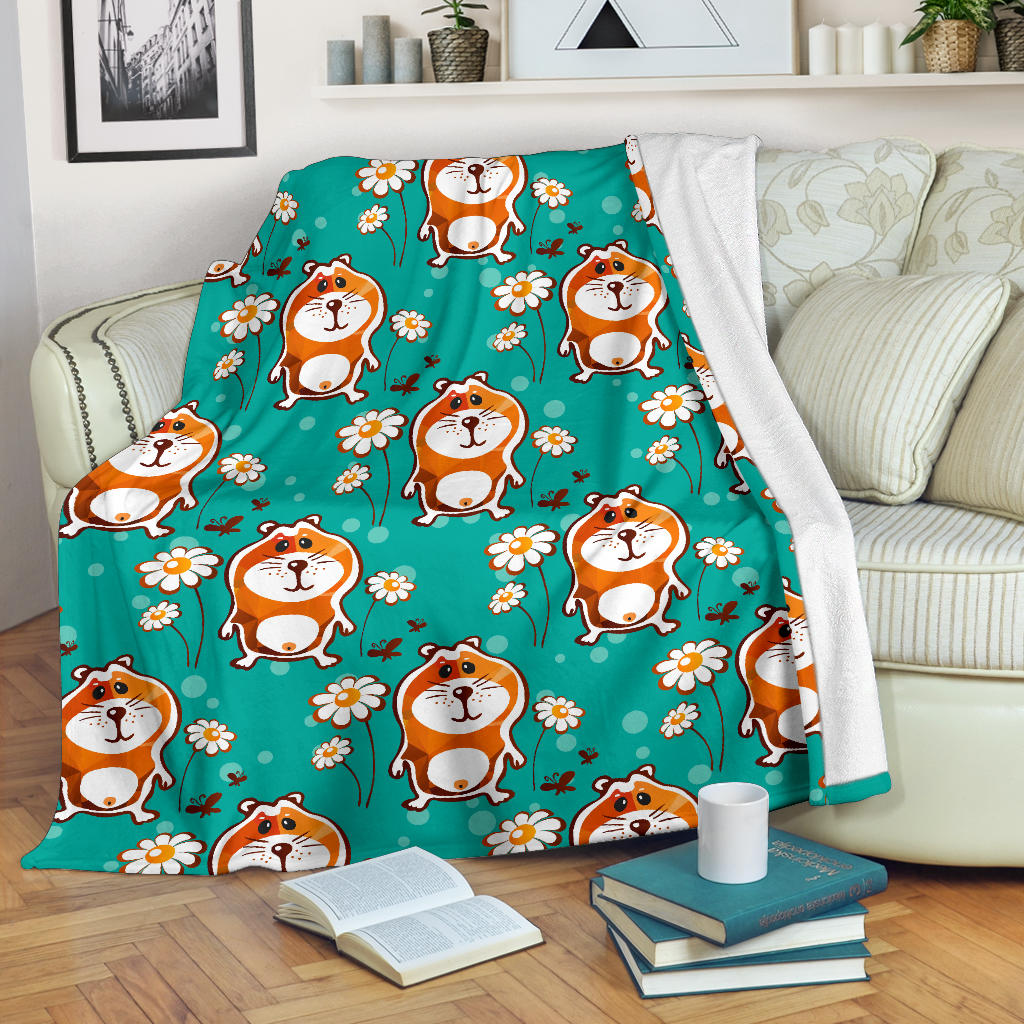 Hamster Pattern Print Design 01 Premium Blanket
