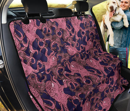Octopus Pattern Print Design A03 Rear Dog Car Seat Cover Hammock